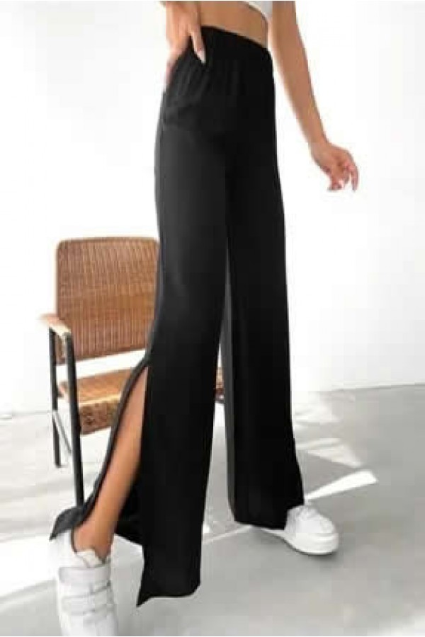 Kadın Siyah Degaje Yaka Askılı Bluz zlm568987